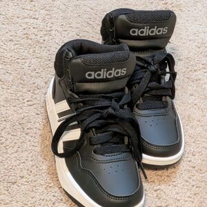 Adidas Kids Black and White Sneakers